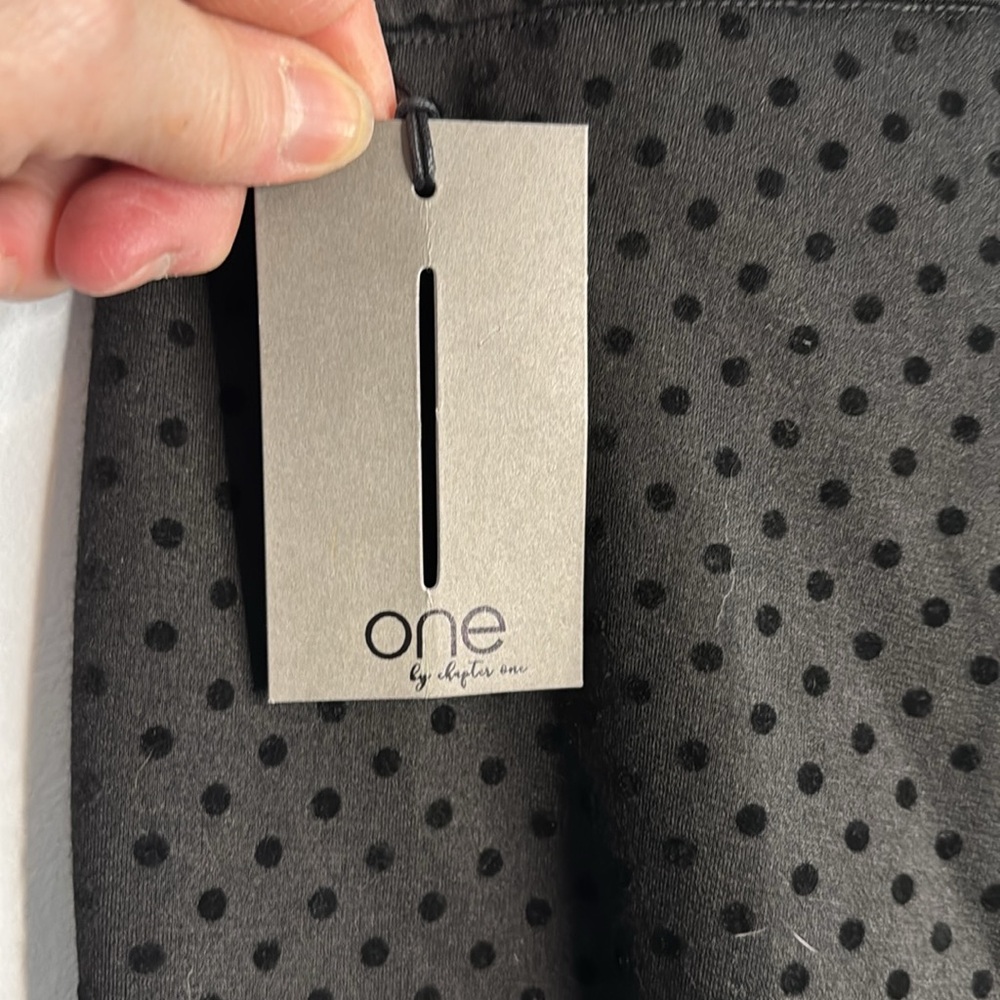 One Pants, Black Polka Dot Pull On in Size 1X NWT - Picture 11 of 12
